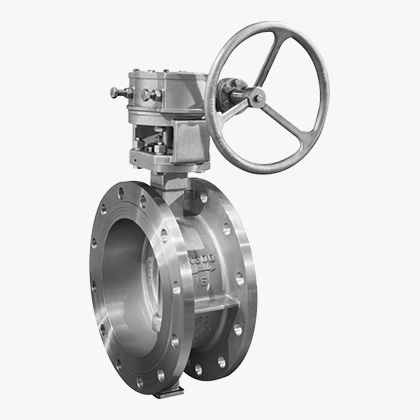 Затвор фланцевый с многослойным металлическим уплотнением